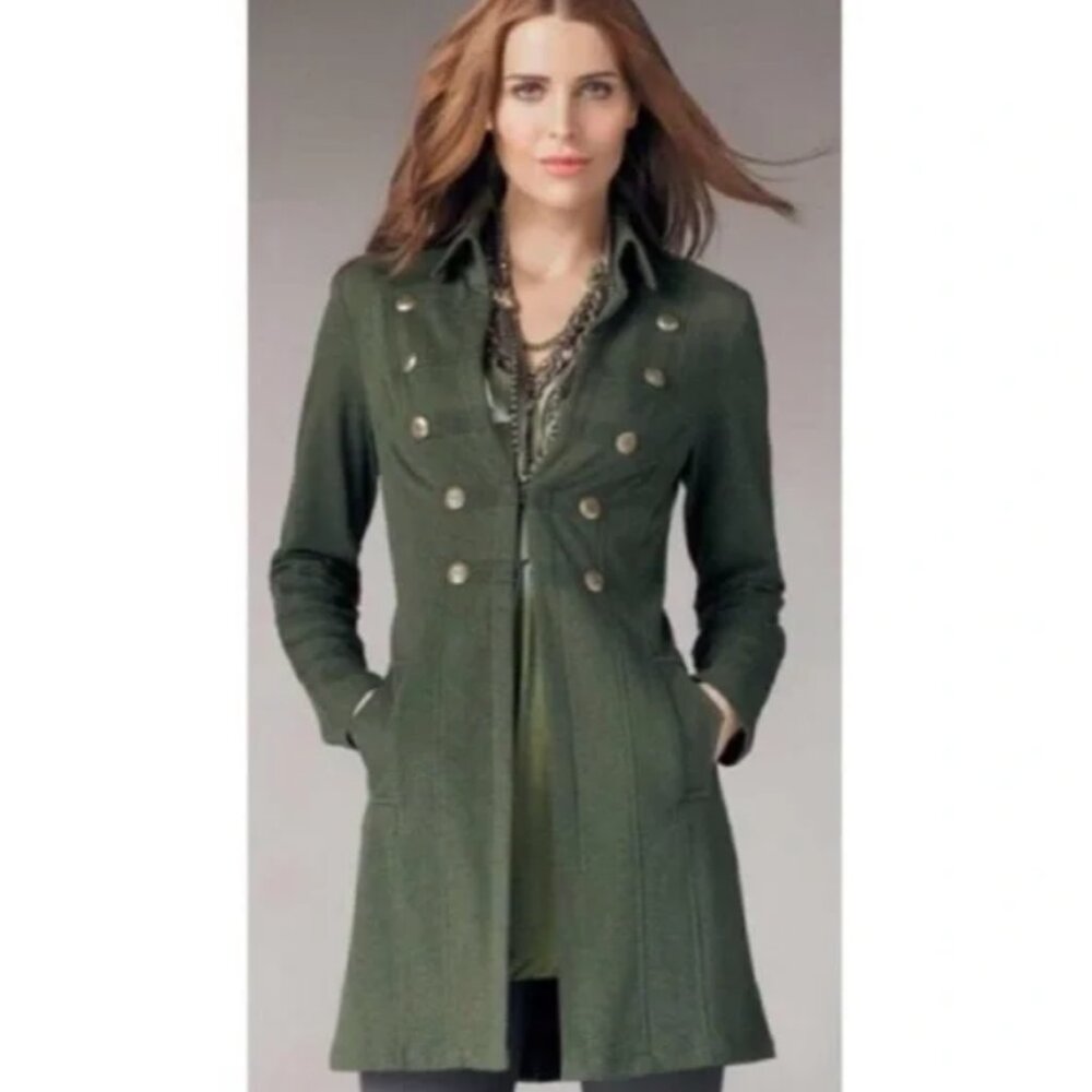 CAbi Cavilleri Military Knit Jacket Topper Size S